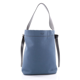 Celine Twisted Cabas Tote Canvas Small Blue 2548601