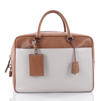 Prada Bauletto Handbag Soft Calfskin Brown 2549702