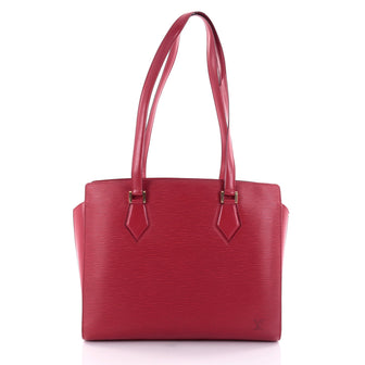 Louis Vuitton Duplex Bag Epi Leather Red 2550101