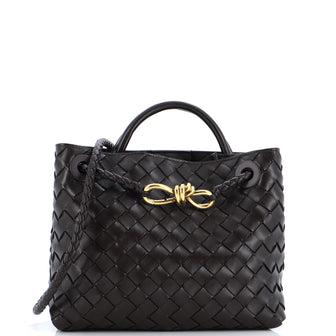 Bottega Veneta Andiamo Top Handle Bag Intrecciato Nappa Small