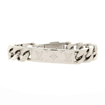 Louis Vuitton Monogram Plate Chain Bracelet Metal