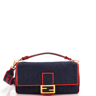 Fendi Baguette NM Bag Denim Large