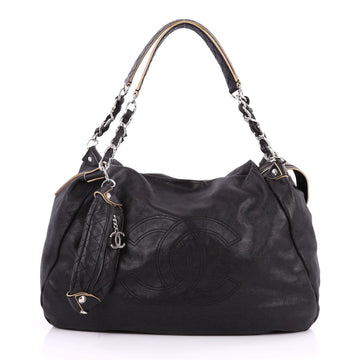 Chanel Edgy Hobo Lambskin Large Black 2550403