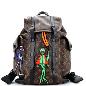 Louis Vuitton Christopher Backpack Monogram Canvas with LV Friends Patch PM