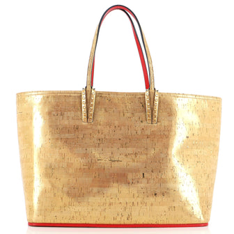 Christian Louboutin Cabata East West Tote Metallic Rubber Large