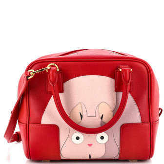 Loewe Howl's Moving Castle Amazona Bag Inlaid Leather 16