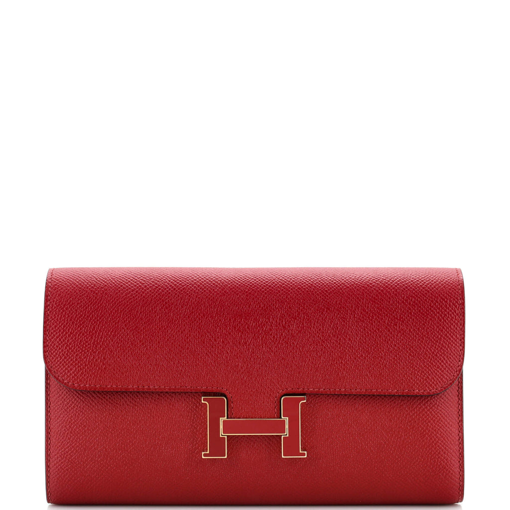 Constance Wallet Epsom Long / red