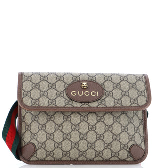 Gucci Neo Vintage Flap Belt Bag GG Coated Canvas