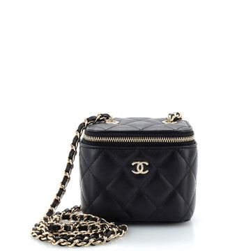 Chanel Classic Vanity Case with Chain Quilted Lambskin Mini
