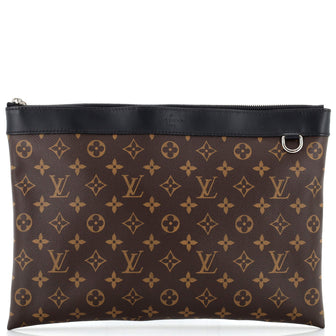 Louis Vuitton Discovery Pochette Macassar Monogram Canvas GM