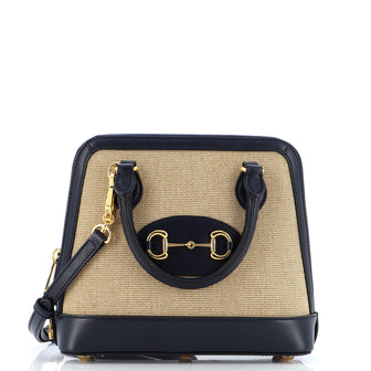 Gucci Horsebit 1955 Top Handle Bag Canvas Small