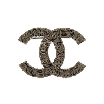 Chanel CC Logo Letter Brooch Metal