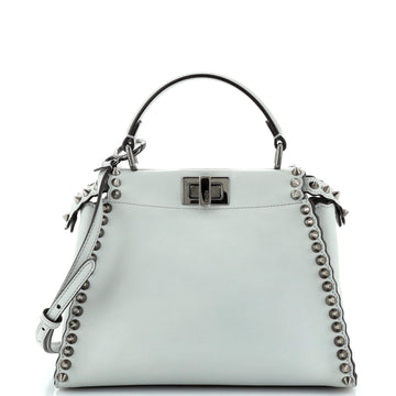 Fendi Peekaboo Bag Leather with Studded Detail Mini