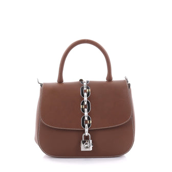 Louis Vuitton Chain It Handbag Leather PM Brown 2550907