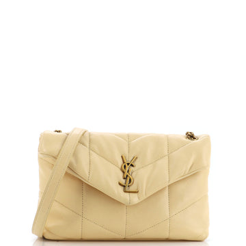 Saint Laurent Loulou Puffer Shoulder Bag Quilted Leather Mini