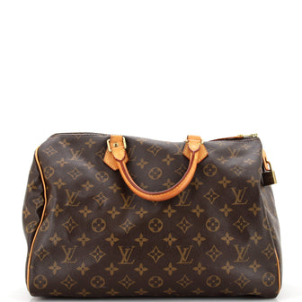 Louis Vuitton Speedy Handbag Monogram Canvas 35