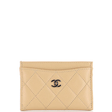 Chanel Classic Card Holder Quilted Caviar