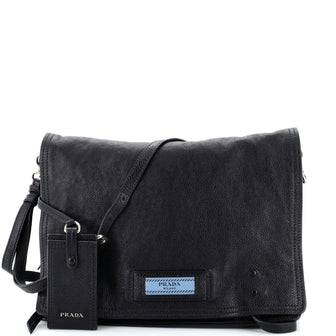 Prada Etiquette Flap Bag Glace Calf Medium