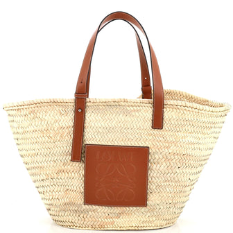 Loewe Basket Tote Raffia Large