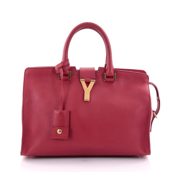 Saint Laurent Classic Y Cabas Leather Small Red 2551701