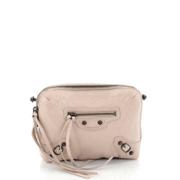 Balenciaga Reporter Classic Studs Crossbody Leather Small Neutral 2551802