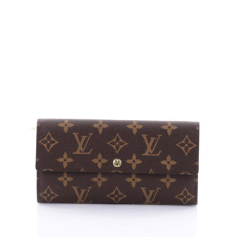 Louis Vuitton Sarah Wallet Monogram Canvas Brown 2552101