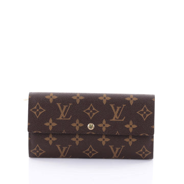 Louis Vuitton Sarah Wallet Monogram Canvas Brown 2552101