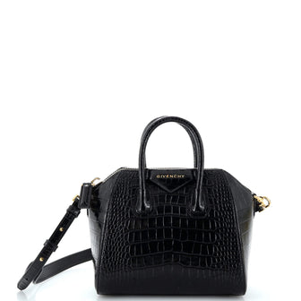 Givenchy Antigona Bag Crocodile Embossed Leather Mini