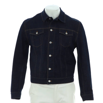 Christian Dior Men's Logo Lined Button Up Jacket Denim