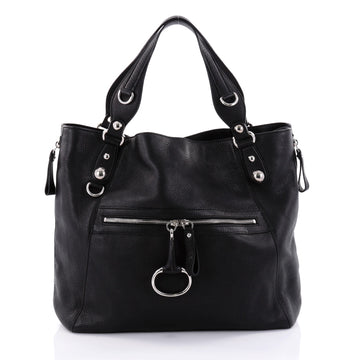 Gucci Icon Bit Zip Tote Leather Large Black 2552403