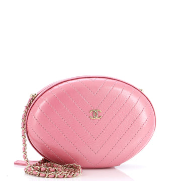Chanel La Pausa Evening Bag Chevron Leather