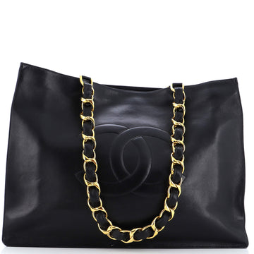 Chanel Vintage CC Chain Tote Lambskin XL