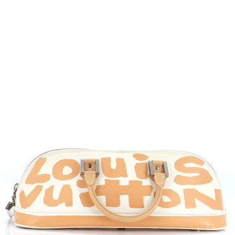 Louis Vuitton Alma Handbag Limited Edition Graffiti Leather Horizontal