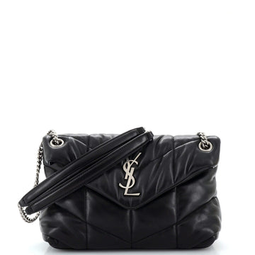 Saint Laurent Loulou Puffer Shoulder Bag Quilted Leather Small