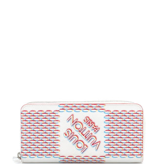 Louis Vuitton Zippy Wallet Limited Edition Damier Spray Leather Vertical
