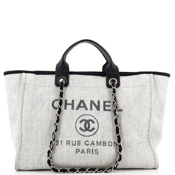 Chanel Deauville Tote Raffia Medium