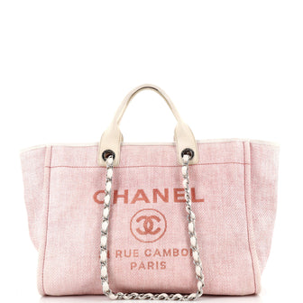 Chanel Deauville Tote Raffia Medium