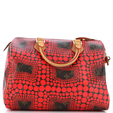 Louis Vuitton Speedy Handbag Limited Edition Kusama Town Monogram Canvas 30
