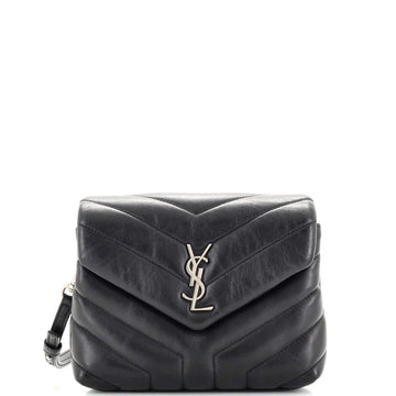 Saint Laurent Loulou Shoulder Bag Matelasse Chevron Leather Toy