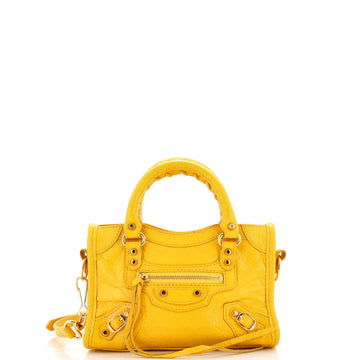 Balenciaga City Classic Studs Bag Leather Nano