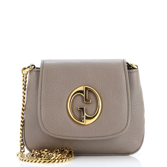 Gucci 1973 Chain Shoulder Bag Leather Small