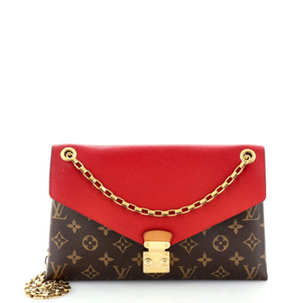 Louis Vuitton Pallas Chain Shoulder Bag Monogram Canvas and Calfskin