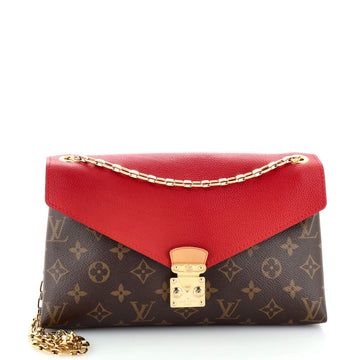 Louis Vuitton Pallas Chain Shoulder Bag Monogram Canvas and Calfskin