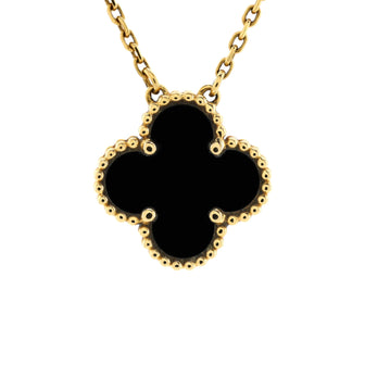 Van Cleef & Arpels Vintage Alhambra Pendant Necklace 18K Yellow Gold ...