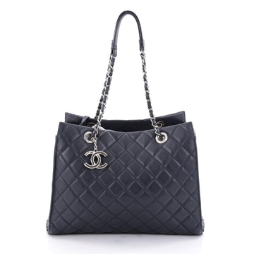 Chic and Soft Shopping Tote Quilted Calfskin Large