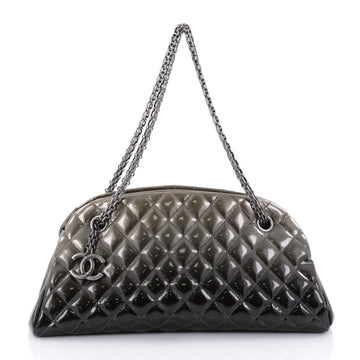 Just Mademoiselle Degrade Handbag Quilted Patent Medium