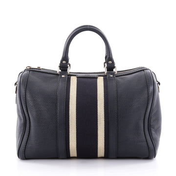 Vintage Web Boston Bag Leather Medium