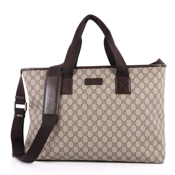 Convertible Open Tote GG Coated Canvas Large