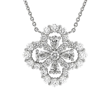 Harry Winston Loop Full Motif Pendant Necklace Platinum with Diamonds