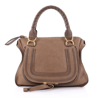 Chloe Marcie Shoulder Bag Leather Medium Brown 2556901